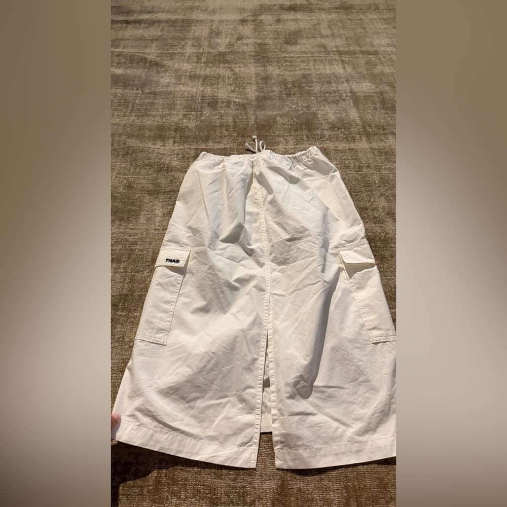 Aritzia White Midi Skirt